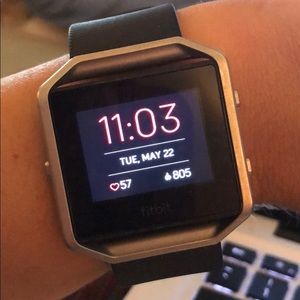 Fit Bit Blaze Watch with Charger and Extras
